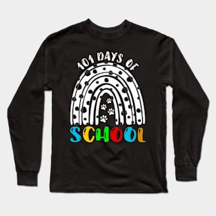 101 Days Of School Today 101 Days Smarter Dalmatian Lovers Long Sleeve T-Shirt